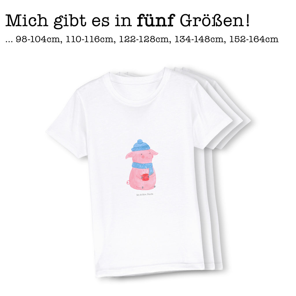 Organic Kinder T-Shirt Schweinchen Glühwein Kinder T-Shirt, Kinder T-Shirt Mädchen, Kinder T-Shirt Jungen, Winter, Weihnachten, Weihnachtsdeko, Nikolaus, Advent, Heiligabend, Wintermotiv, Glühwein, Betrunken, Weihnachtsmarkt, Spruch