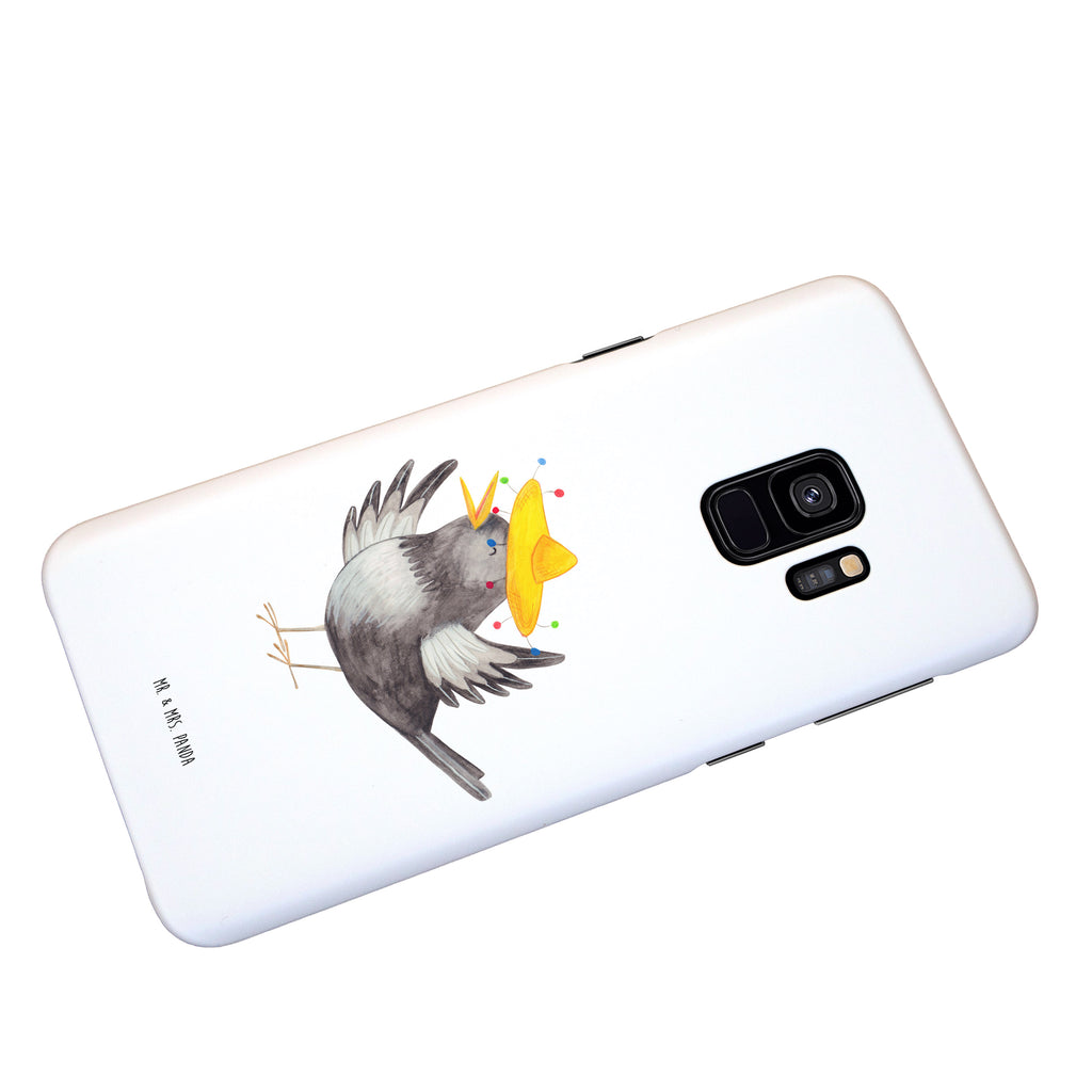 Handyhülle Rabe Sombrero Handyhülle, Handycover, Cover, Handy, Hülle, Iphone 10, Iphone X, Tiermotive, Gute Laune, lustige Sprüche, Tiere, Rabe, Vogel, Vögel, Spruch positiv, fröhlich sein, glücklich sein, Glück Spruch, froh, Elster, Motivation