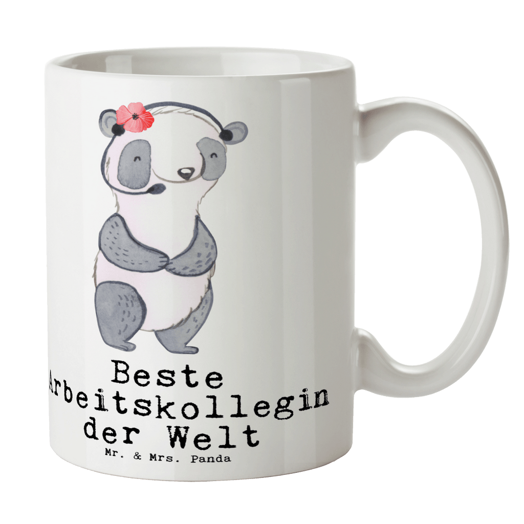 Tasse Panda Beste Arbeitskollegin der Welt Tasse, Kaffeetasse, Teetasse, Becher, Kaffeebecher, Teebecher, Keramiktasse, Porzellantasse, Büro Tasse, Geschenk Tasse, Tasse Sprüche, Tasse Motive, für, Dankeschön, Geschenk, Schenken, Geburtstag, Geburtstagsgeschenk, Geschenkidee, Danke, Bedanken, Mitbringsel, Freude machen, Geschenktipp, Arbeitskollegin, Kollegin, Freundin, Büro, Abschiedsgeschenk, Ruhestand, Arbeit, Mitarbeiterin, Berufsgenossin, Beruf