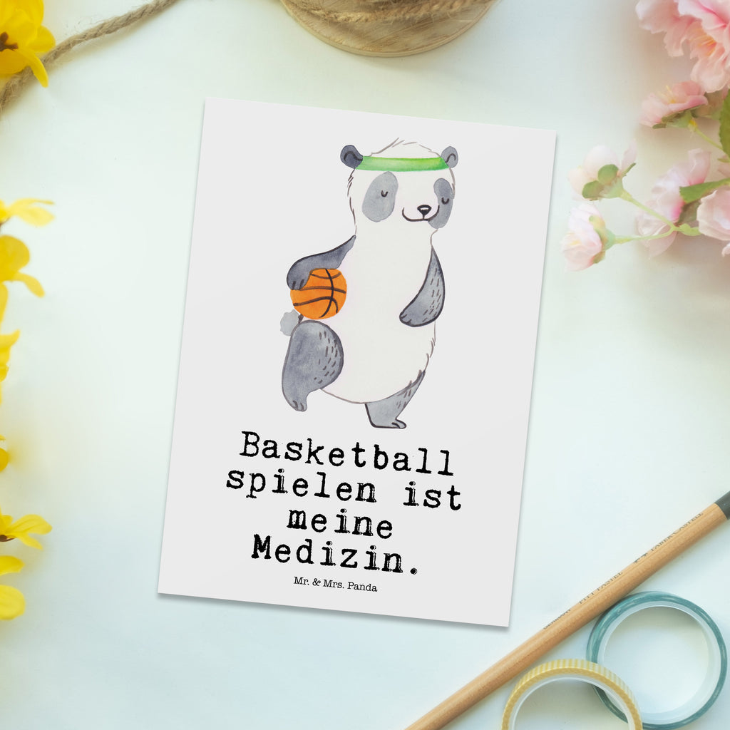 Postkarte Panda Basketball Medizin Postkarte, Karte, Geschenkkarte, Grußkarte, Einladung, Ansichtskarte, Geburtstagskarte, Einladungskarte, Dankeskarte, Ansichtskarten, Einladung Geburtstag, Einladungskarten Geburtstag, Geschenk, Sport, Sportart, Hobby, Schenken, Danke, Dankeschön, Auszeichnung, Gewinn, Sportler, Basketball, Basketball Verein, Basketball Verband, Basketballplatz