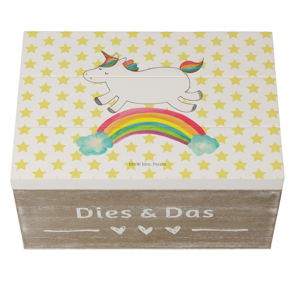 Holzkiste Einhorn Regenbogen Holzkiste, Kiste, Schatzkiste, Truhe, Schatulle, XXL, Erinnerungsbox, Erinnerungskiste, Dekokiste, Aufbewahrungsbox, Geschenkbox, Geschenkdose, Einhorn, Einhörner, Einhorn Deko, Pegasus, Unicorn, Regenbogen, Glitzer, Einhornpower, Erwachsenwerden, Einhornautobahn