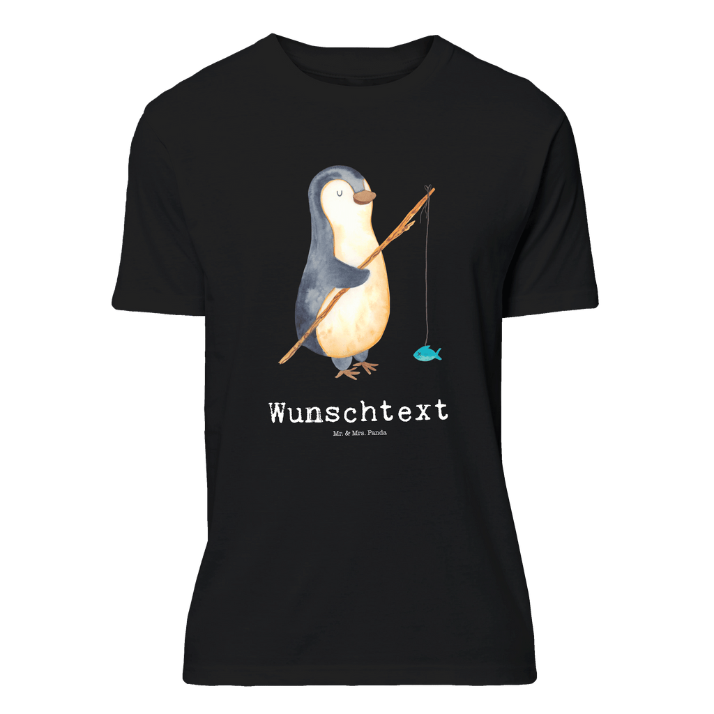 Personalisiertes T-Shirt Pinguin Angler T-Shirt Personalisiert, T-Shirt mit Namen, T-Shirt mit Aufruck, Männer, Frauen, Wunschtext, Bedrucken, Pinguin, Pinguine, Angeln, Angler, Tagträume, Hobby, Plan, Planer, Tagesplan, Neustart, Motivation, Geschenk, Freundinnen, Geschenkidee, Urlaub, Wochenende