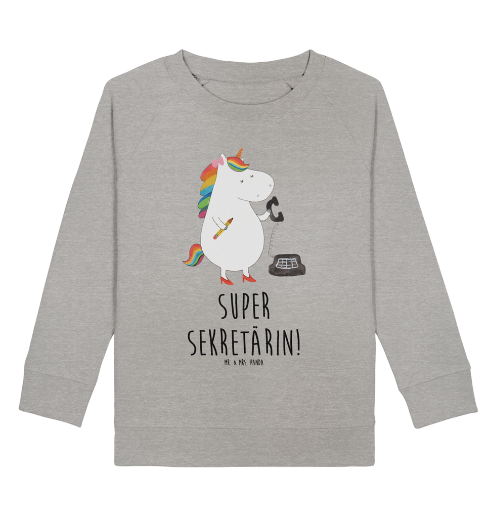 Organic Kinder Pullover Einhorn Sekretärin Kinder Pullover, Kinder Sweatshirt, Jungen, Mädchen, Einhorn, Einhörner, Einhorn Deko, Pegasus, Unicorn, Sekretärin, Büro, Rechtsanwältin, Rechtsanwaltsgehilfin, Steuerbüro, Steuerkanzlei, Bürokraft, Bürohilfe