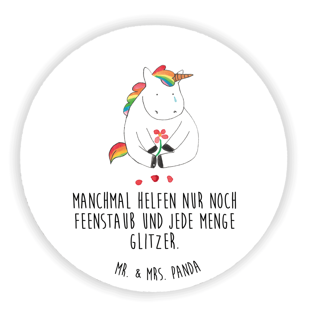 Rund Magnet Einhorn Traurig Kühlschrankmagnet, Pinnwandmagnet, Souvenir Magnet, Motivmagnete, Dekomagnet, Whiteboard Magnet, Notiz Magnet, Kühlschrank Dekoration, Einhorn, Einhörner, Einhorn Deko, Pegasus, Unicorn, Glitzer, Trösten. Freundschaft, Freunde, Liebe, Trauer, Grußkarte, Blume