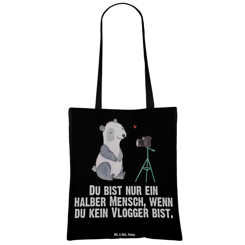 Tragetasche Vlogger mit Herz Beuteltasche, Beutel, Einkaufstasche, Jutebeutel, Stoffbeutel, Tasche, Shopper, Umhängetasche, Strandtasche, Schultertasche, Stofftasche, Tragetasche, Badetasche, Jutetasche, Einkaufstüte, Laptoptasche, Beruf, Ausbildung, Jubiläum, Abschied, Rente, Kollege, Kollegin, Geschenk, Schenken, Arbeitskollege, Mitarbeiter, Firma, Danke, Dankeschön