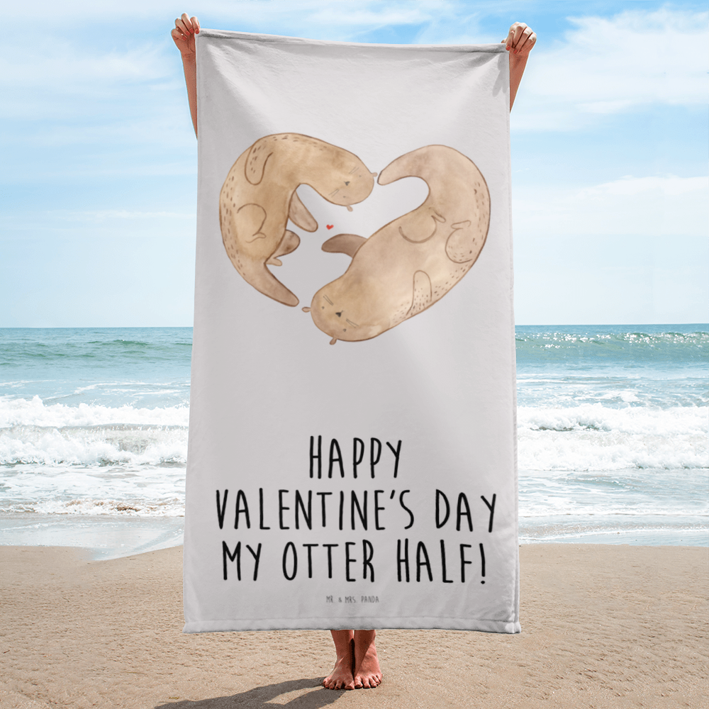 XL Badehandtuch Otter Valentine Handtuch, Badetuch, Duschtuch, Strandtuch, Saunatuch, Liebe, Partner, Freund, Freundin, Ehemann, Ehefrau, Heiraten, Verlobung, Heiratsantrag, Liebesgeschenk, Jahrestag, Hocheitstag, Valentinstag, Geschenk für Frauen, Hochzeitstag, Mitbringsel, Geschenk für Freundin, Geschenk für Partner, Liebesbeweis, für Männer, für Ehemann