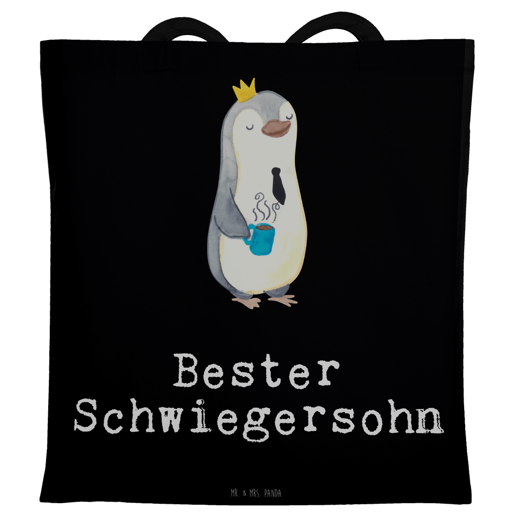 Tragetasche Pinguin Bester Schwiegersohn Beuteltasche, Beutel, Einkaufstasche, Jutebeutel, Stoffbeutel, Tasche, Shopper, Umhängetasche, Strandtasche, Schultertasche, Stofftasche, Tragetasche, Badetasche, Jutetasche, Einkaufstüte, Laptoptasche, für, Dankeschön, Geschenk, Schenken, Geburtstag, Geburtstagsgeschenk, Geschenkidee, Danke, Bedanken, Mitbringsel, Freude machen, Geschenktipp, Schwiegersohn, Tochter, Ehefrau des Sohns, Frau, angeheiratet, Hochzeit, Heirat