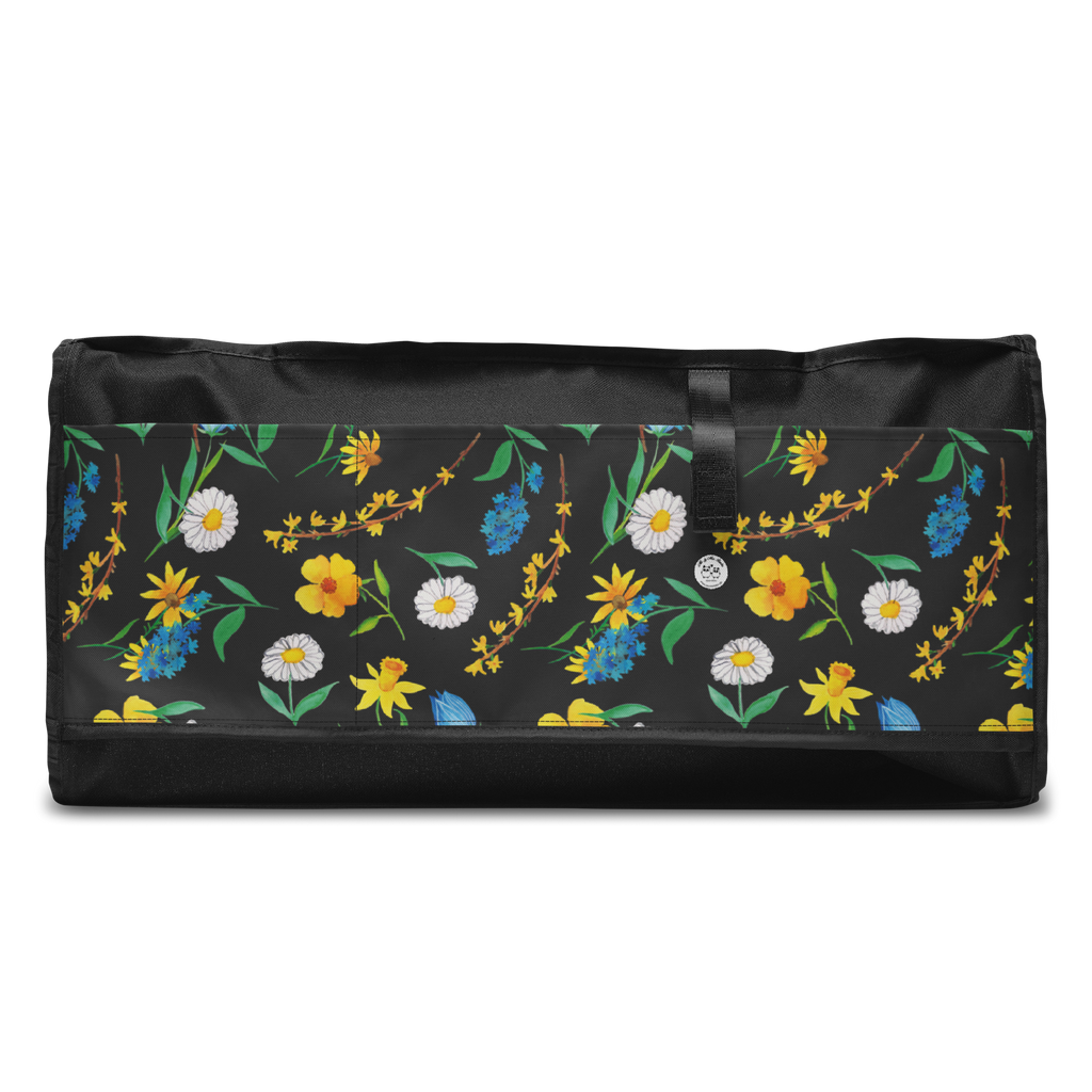 Reisetasche Frühlingserwachen Design Reisetasche, Sporttasche, Aquarell, Muster, Blumen, Wiese, Sommerblumen, Natur, Blumenmädchen