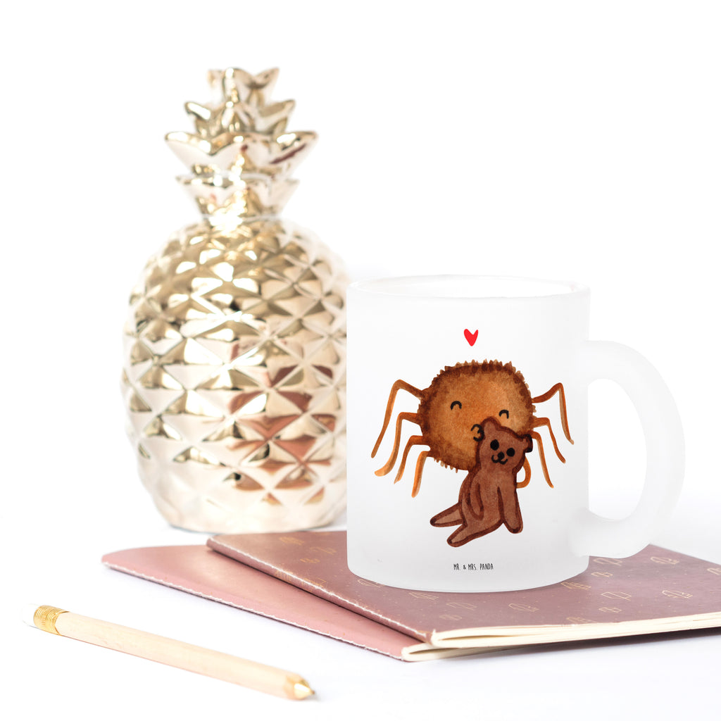 Teetasse Spinne Agathe Teddy Teetasse, Teeglas, Teebecher, Tasse mit Henkel, Tasse, Glas Teetasse, Teetasse aus Glas, Spinne Agathe, Spinne, Agathe, Videos, Merchandise, Freundschaft, Liebesgeschenk, Verliebt, Liebesbeweis, Teddy, Treue, Miteinander, Dankeschön