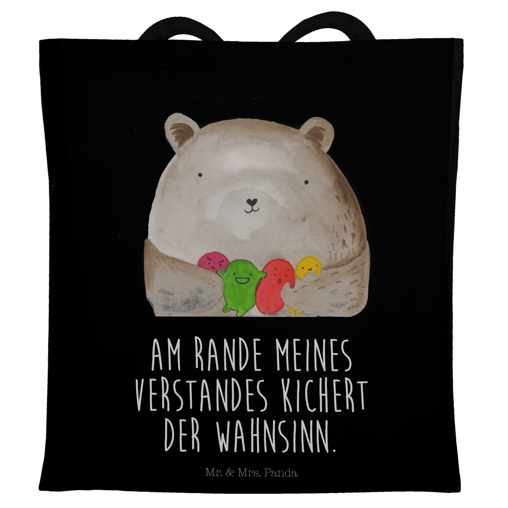 Tragetasche Bär Gefühl Beuteltasche, Beutel, Einkaufstasche, Jutebeutel, Stoffbeutel, Bär, Teddy, Teddybär, Wahnsinn, Verrückt, Durchgedreht