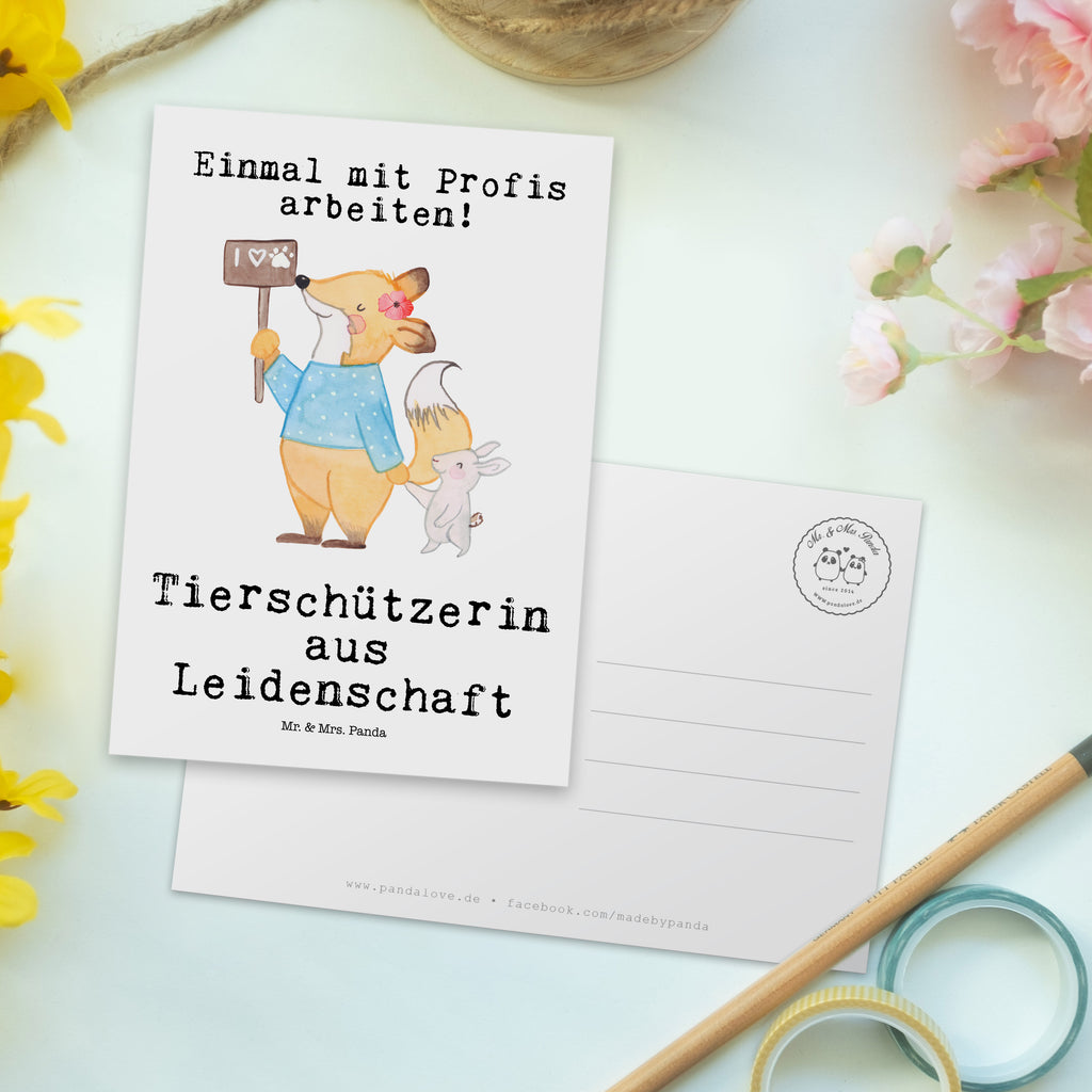 Postkarte Tierschützerin aus Leidenschaft Postkarte, Karte, Geschenkkarte, Grußkarte, Einladung, Ansichtskarte, Geburtstagskarte, Einladungskarte, Dankeskarte, Ansichtskarten, Einladung Geburtstag, Einladungskarten Geburtstag, Beruf, Ausbildung, Jubiläum, Abschied, Rente, Kollege, Kollegin, Geschenk, Schenken, Arbeitskollege, Mitarbeiter, Firma, Danke, Dankeschön