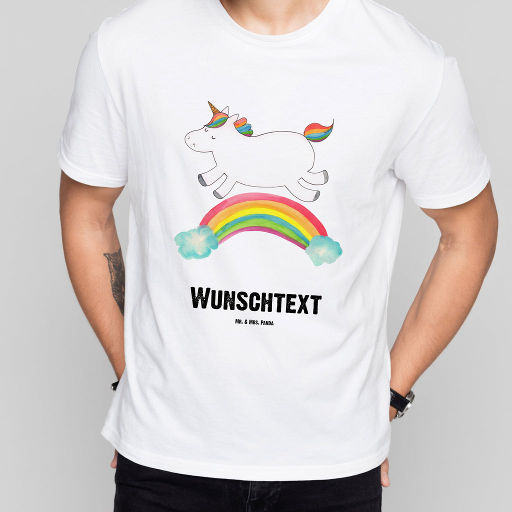 Personalisiertes T-Shirt Einhorn Regenbogen T-Shirt Personalisiert, T-Shirt mit Namen, T-Shirt mit Aufruck, Männer, Frauen, Wunschtext, Bedrucken, Einhorn, Einhörner, Einhorn Deko, Pegasus, Unicorn, Regenbogen, Glitzer, Einhornpower, Erwachsenwerden, Einhornautobahn