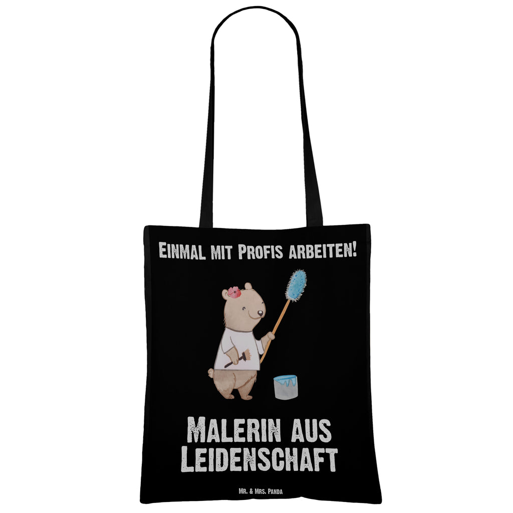 Tragetasche Malerin aus Leidenschaft Beuteltasche, Beutel, Einkaufstasche, Jutebeutel, Stoffbeutel, Tasche, Shopper, Umhängetasche, Strandtasche, Schultertasche, Stofftasche, Tragetasche, Badetasche, Jutetasche, Einkaufstüte, Laptoptasche, Beruf, Ausbildung, Jubiläum, Abschied, Rente, Kollege, Kollegin, Geschenk, Schenken, Arbeitskollege, Mitarbeiter, Firma, Danke, Dankeschön, Maler, Malermeisterin, Gesellenprüfung, Meisterprüfung, Malerbetrieb