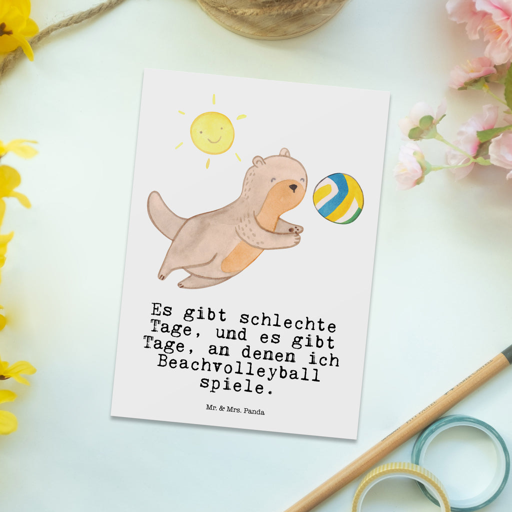 Postkarte Otter Beachvolleyball Tage Postkarte, Karte, Geschenkkarte, Grußkarte, Einladung, Ansichtskarte, Geburtstagskarte, Einladungskarte, Dankeskarte, Ansichtskarten, Einladung Geburtstag, Einladungskarten Geburtstag, Geschenk, Sport, Sportart, Hobby, Schenken, Danke, Dankeschön, Auszeichnung, Gewinn, Sportler, Beachvolleyball, Volleyball, Ballsport, Volleyballturnier