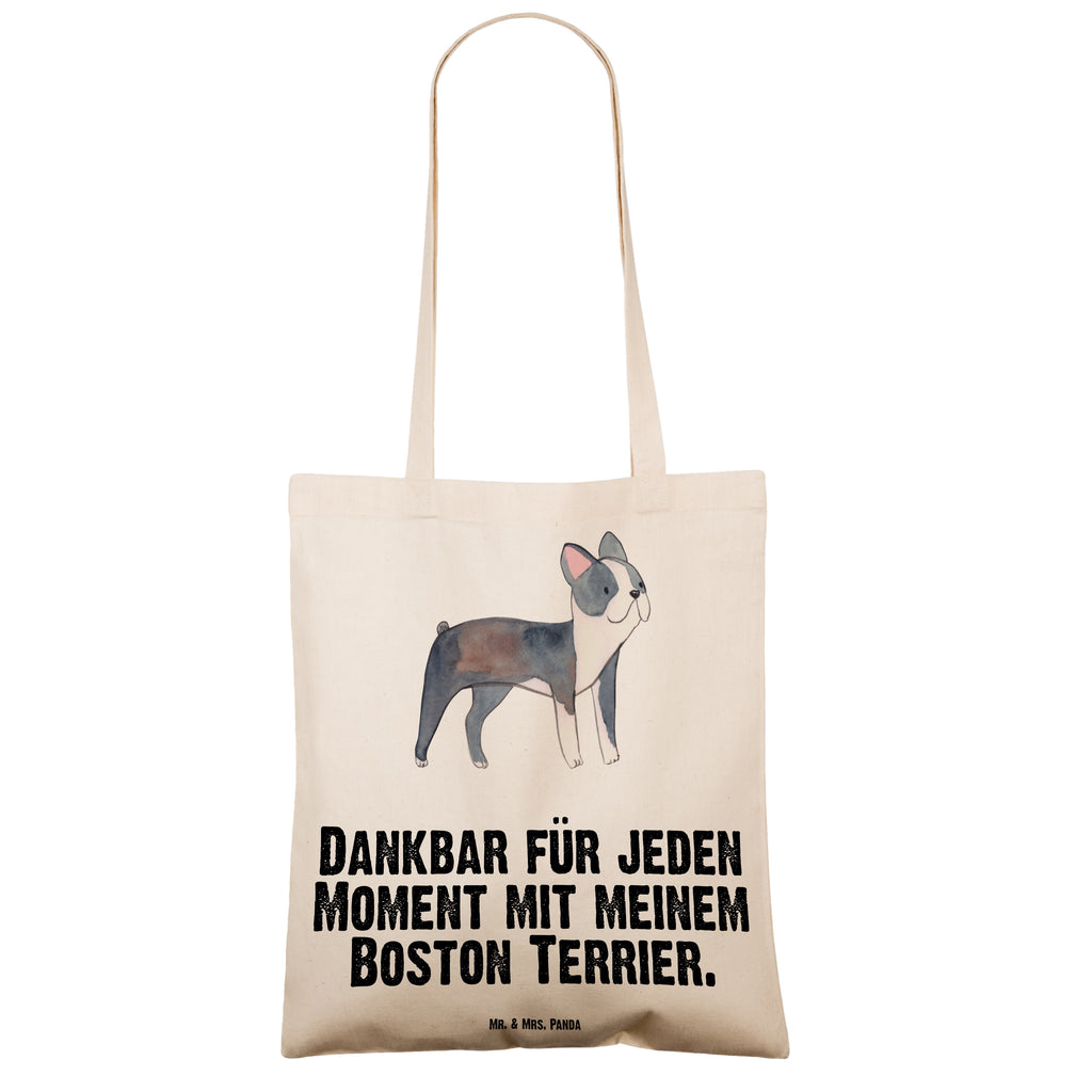 Tragetasche Boston Terrier Moment Beuteltasche, Beutel, Einkaufstasche, Jutebeutel, Stoffbeutel, Tasche, Shopper, Umhängetasche, Strandtasche, Schultertasche, Stofftasche, Tragetasche, Badetasche, Jutetasche, Einkaufstüte, Laptoptasche, Hund, Hunderasse, Rassehund, Hundebesitzer, Geschenk, Tierfreund, Schenken, Welpe, Boston Terrier