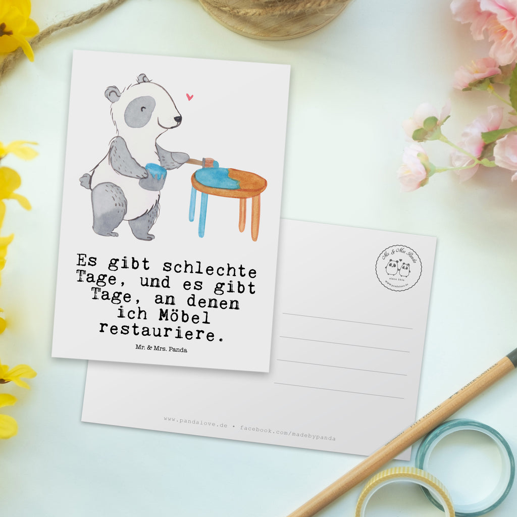 Postkarte Panda Möbel restaurieren Tage Postkarte, Karte, Geschenkkarte, Grußkarte, Einladung, Ansichtskarte, Geburtstagskarte, Einladungskarte, Dankeskarte, Ansichtskarten, Einladung Geburtstag, Einladungskarten Geburtstag, Geschenk, Sport, Sportart, Hobby, Schenken, Danke, Dankeschön, Auszeichnung, Gewinn, Sportler, Möbel restaurieren, antike Möbel restaurieren, Handwerk, Restaurator