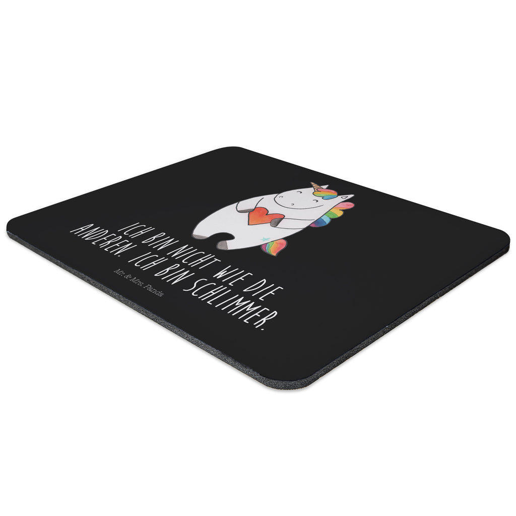 Mauspad Einhorn Herz Mousepad, Computer zubehör, Büroausstattung, PC Zubehör, Arbeitszimmer, Mauspad, Einzigartiges Mauspad, Designer Mauspad, Mausunterlage, Mauspad Büro, Einhorn, Einhörner, Einhorn Deko, Pegasus, Unicorn, Herz, schlimm, böse, witzig, lustig, Freundin, anders, bunt