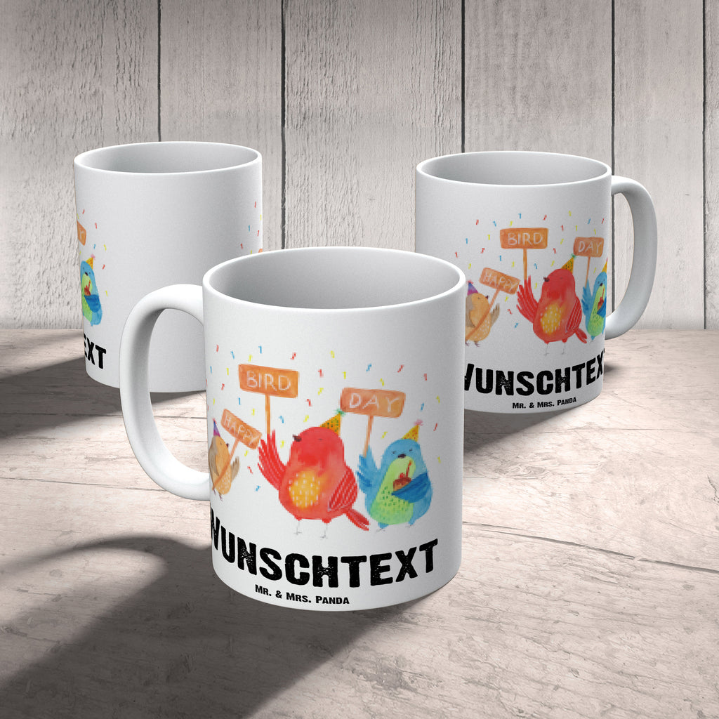 Personalisierte Tasse 1. Geburtstag Happy Bird Day Personalisierte Tasse, Namenstasse, Wunschname, Personalisiert, Tasse, Namen, Drucken, Tasse mit Namen, Geburtstag, Geburtstagsgeschenk, Geschenk, zum, Party, Feier, schenken, für