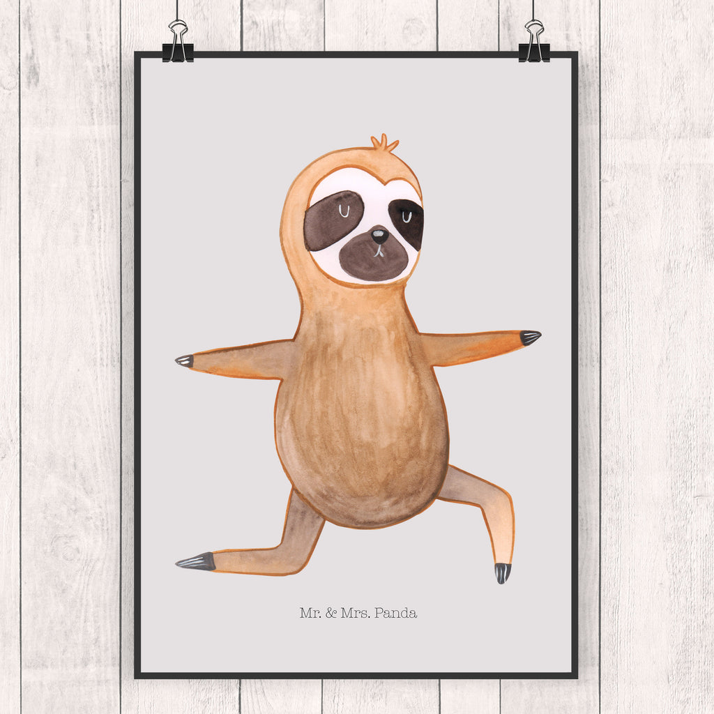 Poster Faultier  Yoga Poster, Wandposter, Bild, Wanddeko, Küchenposter, Kinderposter, Wanddeko Bild, Raumdekoration, Wanddekoration, Handgemaltes Poster, Mr. & Mrs. Panda Poster, Designposter, Kunstdruck, Posterdruck, Faultier, Faultier Geschenk, Faultier Deko, Faultiere, faul, Lieblingstier, Yoga, Namaste, Krieger, Yogaübungen, Meditation, Atmung, Gelassenheit, Entspannung