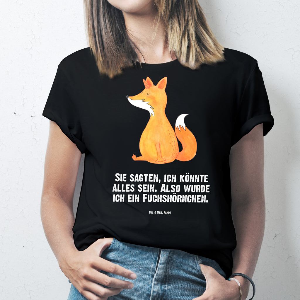 T-Shirt Standard Fuchshörnchen Wunsch T-Shirt, Shirt, Tshirt, Lustiges T-Shirt, T-Shirt mit Spruch, Party, Junggesellenabschied, Jubiläum, Geburstag, Herrn, Damen, Männer, Frauen, Schlafshirt, Nachthemd, Sprüche, Einhorn, Einhörner, Einhorn Deko, Pegasus, Unicorn, Fuchs, Unicorns, Fuchshörnchen, Fuchshorn, Foxycorn, Füchse