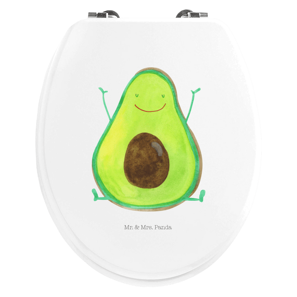 Motiv WC Sitz Avocado Glücklich Klobrille, Klodeckel, Toilettendeckel, WC-Sitz, Toilette, Avocado, Veggie, Vegan, Gesund, Chaos