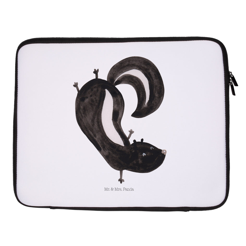 Notebook Tasche Stinktier Handstand Notebook Tasche, Laptop, Computertasche, Tasche, Notebook-Tasche, Notebook-Reisehülle, Notebook Schutz, Stinktier, Skunk, Wildtier, Raubtier, Stinker, Stinki, Spielplatz, verpielt, Kind