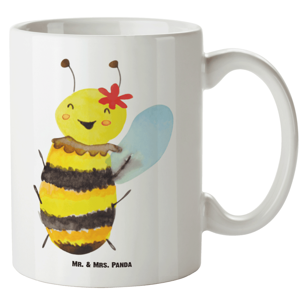 XL Tasse Biene Happy XL Tasse, Große Tasse, Grosse Kaffeetasse, XL Becher, XL Teetasse, spülmaschinenfest, Jumbo Tasse, Groß, Biene, Wespe, Hummel