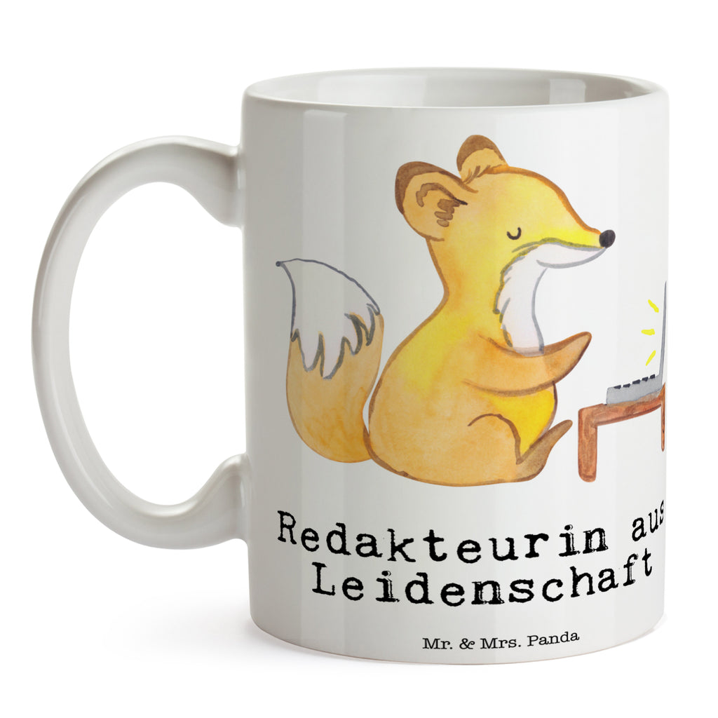 Tasse Redakteurin aus Leidenschaft Tasse, Kaffeetasse, Teetasse, Becher, Kaffeebecher, Teebecher, Keramiktasse, Porzellantasse, Büro Tasse, Geschenk Tasse, Tasse Sprüche, Tasse Motive, Kaffeetassen, Tasse bedrucken, Designer Tasse, Cappuccino Tassen, Schöne Teetassen, Beruf, Ausbildung, Jubiläum, Abschied, Rente, Kollege, Kollegin, Geschenk, Schenken, Arbeitskollege, Mitarbeiter, Firma, Danke, Dankeschön, Online, Redakteurin, Referentin, Journalistin