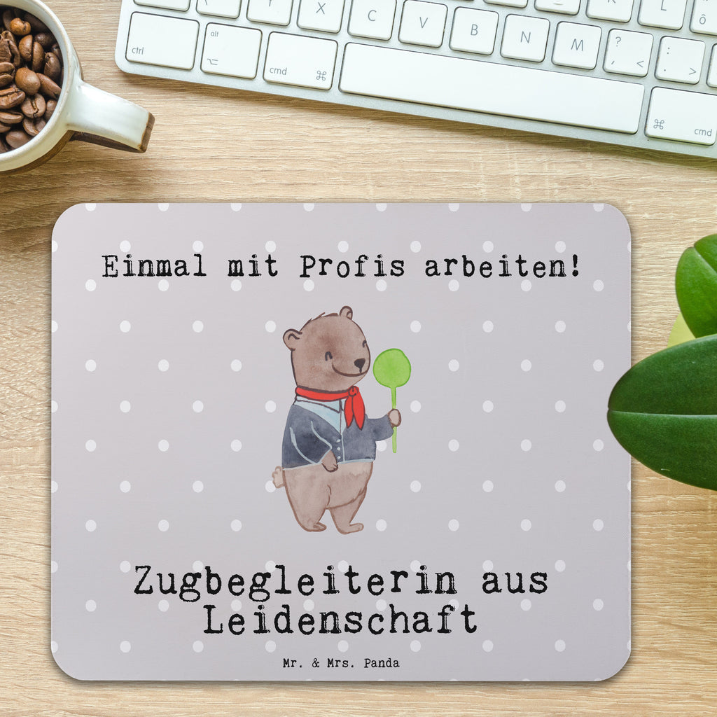 Mauspad Zugbegleiterin aus Leidenschaft Mousepad, Computer zubehör, Büroausstattung, PC Zubehör, Arbeitszimmer, Mauspad, Einzigartiges Mauspad, Designer Mauspad, Mausunterlage, Mauspad Büro, Beruf, Ausbildung, Jubiläum, Abschied, Rente, Kollege, Kollegin, Geschenk, Schenken, Arbeitskollege, Mitarbeiter, Firma, Danke, Dankeschön