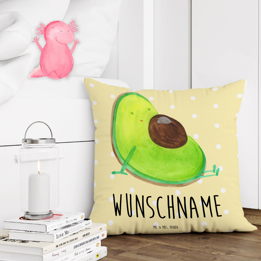 Personalisiertes Kissen Avocado schwanger Kissen, personalisiert, Name, Wunschname, bedrucken, Kopfkissen, Avocado, Veggie, Vegan, Gesund, schwanger, Schwangerschaft, Babyparty, Babyshower