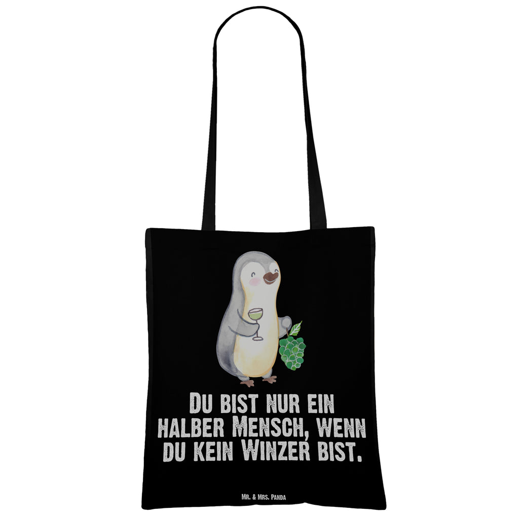 Tragetasche Winzer mit Herz Beuteltasche, Beutel, Einkaufstasche, Jutebeutel, Stoffbeutel, Tasche, Shopper, Umhängetasche, Strandtasche, Schultertasche, Stofftasche, Tragetasche, Badetasche, Jutetasche, Einkaufstüte, Laptoptasche, Beruf, Ausbildung, Jubiläum, Abschied, Rente, Kollege, Kollegin, Geschenk, Schenken, Arbeitskollege, Mitarbeiter, Firma, Danke, Dankeschön