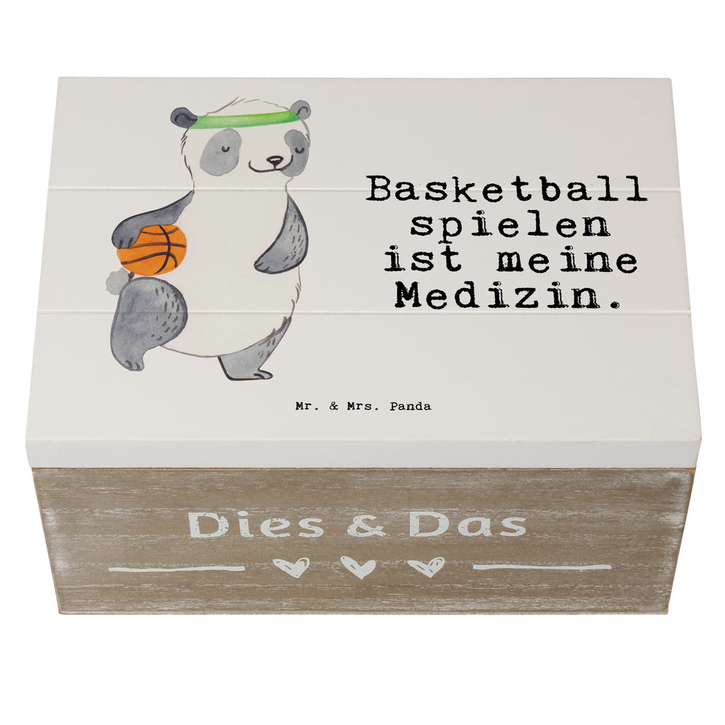 Holzkiste Panda Basketball Medizin Holzkiste, Kiste, Schatzkiste, Truhe, Schatulle, XXL, Erinnerungsbox, Erinnerungskiste, Dekokiste, Aufbewahrungsbox, Geschenkbox, Geschenkdose, Geschenk, Sport, Sportart, Hobby, Schenken, Danke, Dankeschön, Auszeichnung, Gewinn, Sportler, Basketball, Basketball Verein, Basketball Verband, Basketballplatz