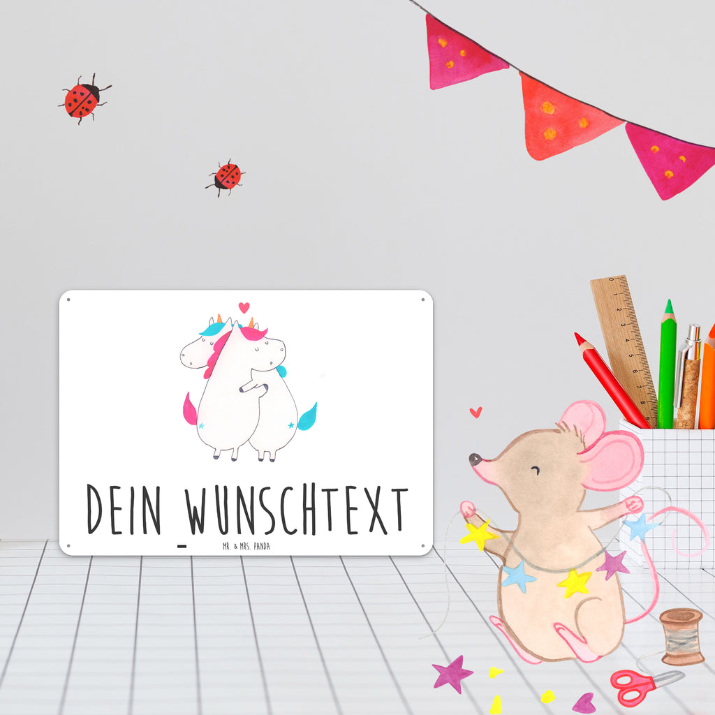 Personalisiertes Blechschild Einhorn Mitteilung Blechschild, Metallschild, Geschenk Schild, Schild, Magnet-Metall-Schild, Deko Schild, Wandschild, Wand-Dekoration, Türschild, Einhorn, Einhörner, Einhorn Deko, Pegasus, Unicorn, Valentinstag, Valentine, Liebe, Geschenk, Partner, Ehe, lustig, witzig, Spruch