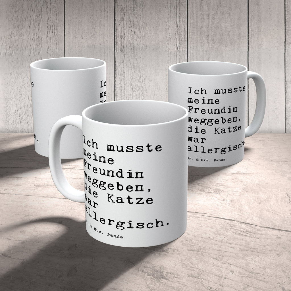 Tasse Ich musste meine Freundin... Tasse, Kaffeetasse, Teetasse, Becher, Kaffeebecher, Teebecher, Keramiktasse, Porzellantasse, Büro Tasse, Geschenk Tasse, Tasse Sprüche, Tasse Motive, Kaffeetassen, Tasse bedrucken, Designer Tasse, Cappuccino Tassen, Schöne Teetassen, Spruch, Sprüche, lustige Sprüche, Weisheiten, Zitate, Spruch Geschenke, Spruch Sprüche Weisheiten Zitate Lustig Weisheit Worte