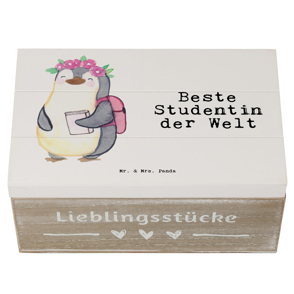 Holzkiste Pinguin Beste Studentin der Welt Holzkiste, Kiste, Schatzkiste, Truhe, Schatulle, XXL, Erinnerungsbox, Erinnerungskiste, Dekokiste, Aufbewahrungsbox, Geschenkbox, Geschenkdose, für, Dankeschön, Geschenk, Schenken, Geburtstag, Geburtstagsgeschenk, Geschenkidee, Danke, Bedanken, Mitbringsel, Freude machen, Geschenktipp, Studentin, Studium, Tochter, Spaß, Musterschülerin, lustig, Studienabschluss, witzig, Universität, Abschluss, Alumni, Uni, Studenten, Hochschule