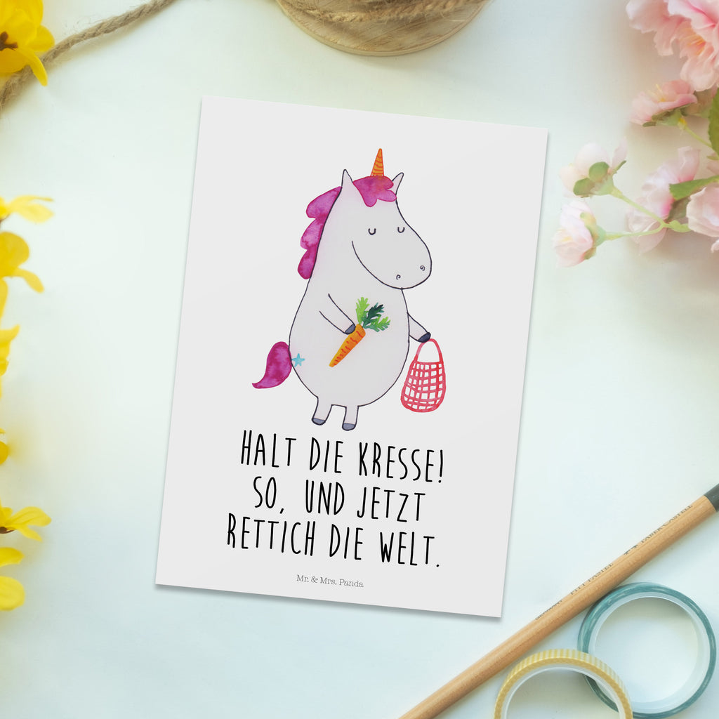 Postkarte Einhorn Gemüse Postkarte, Karte, Geschenkkarte, Grußkarte, Einladung, Ansichtskarte, Geburtstagskarte, Einladungskarte, Dankeskarte, Ansichtskarten, Einladung Geburtstag, Einladungskarten Geburtstag, Einhorn, Einhörner, Einhorn Deko, Pegasus, Unicorn, Biomarkt, Bio, Gemüse, Wochenmarkt