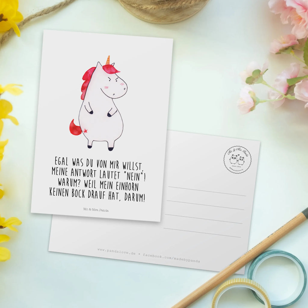 Postkarte Einhorn Wut Postkarte, Karte, Geschenkkarte, Grußkarte, Einladung, Ansichtskarte, Geburtstagskarte, Einladungskarte, Dankeskarte, Ansichtskarten, Einladung Geburtstag, Einladungskarten Geburtstag, Einhorn, Einhörner, Einhorn Deko, Pegasus, Unicorn, Realität, Ansage, lustlos, nein, Büro, Arbeit, wütend, dumme Fragen, lustig, Spaß, Geschenk