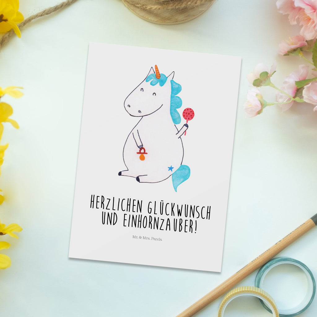 Postkarte Einhorn Baby Postkarte, Karte, Geschenkkarte, Grußkarte, Einladung, Ansichtskarte, Geburtstagskarte, Einladungskarte, Dankeskarte, Ansichtskarten, Einladung Geburtstag, Einladungskarten Geburtstag, Einhorn, Einhörner, Einhorn Deko, Pegasus, Unicorn, Mutter, Geburt, Geburtstag, erstes Kind, Baby, Babyglück, Nachwuchs, Eltern, Party, Kind, Schnuller