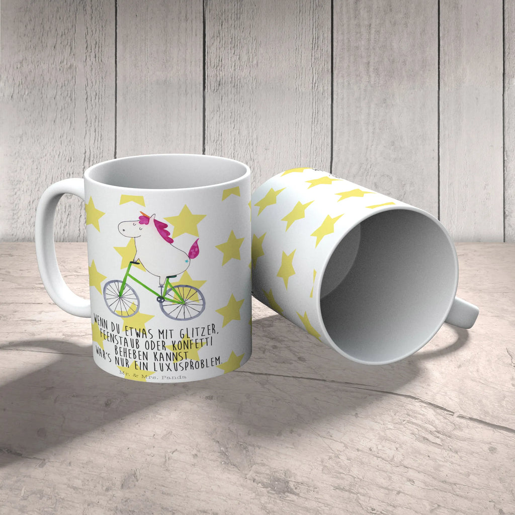 Tasse Einhorn Radfahrer Tasse, Kaffeetasse, Teetasse, Becher, Kaffeebecher, Teebecher, Keramiktasse, Porzellantasse, Büro Tasse, Geschenk Tasse, Tasse Sprüche, Tasse Motive, Kaffeetassen, Tasse bedrucken, Designer Tasse, Cappuccino Tassen, Schöne Teetassen, Einhorn, Einhörner, Einhorn Deko, Pegasus, Unicorn, Radfahren, Radfahrer, Rad, Bike, Feenstaub, Konfetti, Luxusproblem, Kummer, Liebeskummer