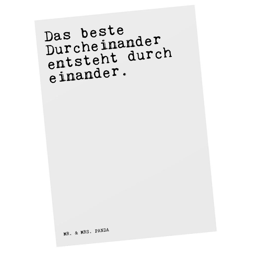 Postkarte Sprüche und Zitate Das beste Durcheinander entsteht durch einander. Postkarte, Karte, Geschenkkarte, Grußkarte, Einladung, Ansichtskarte, Geburtstagskarte, Einladungskarte, Dankeskarte, Ansichtskarten, Einladung Geburtstag, Einladungskarten Geburtstag, Spruch, Sprüche, lustige Sprüche, Weisheiten, Zitate, Spruch Geschenke, Spruch Sprüche Weisheiten Zitate Lustig Weisheit Worte