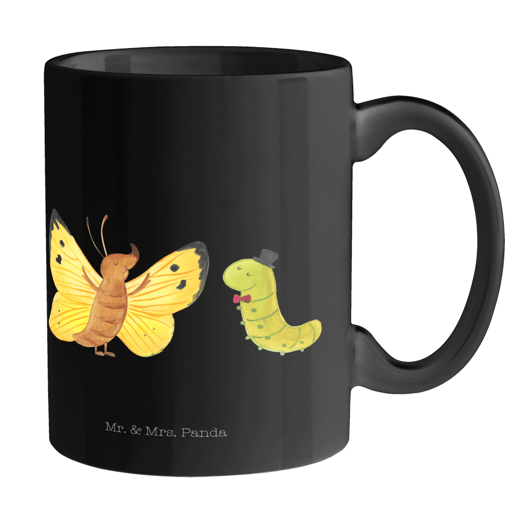 Tasse Raupe & Schmetterling Tasse, Kaffeetasse, Teetasse, Becher, Kaffeebecher, Teebecher, Keramiktasse, Porzellantasse, Büro Tasse, Geschenk Tasse, Tasse Sprüche, Tasse Motive, Kaffeetassen, Tasse bedrucken, Designer Tasse, Cappuccino Tassen, Schöne Teetassen, Tiermotive, Gute Laune, lustige Sprüche, Tiere, Raupe, Schmetterling, Zitronenfalter, Entwicklung, Erwachsen werden, Kokon, Hut, Hütchen, Schönheit, Aufwachsen