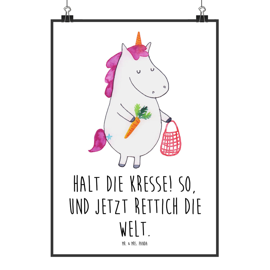 Poster Einhorn Gemüse Poster, Wandposter, Bild, Wanddeko, Küchenposter, Kinderposter, Wanddeko Bild, Raumdekoration, Wanddekoration, Handgemaltes Poster, Mr. & Mrs. Panda Poster, Designposter, Kunstdruck, Posterdruck, Einhorn, Einhörner, Einhorn Deko, Pegasus, Unicorn, Biomarkt, Bio, Gemüse, Wochenmarkt