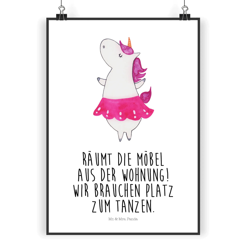 Poster Einhorn Ballerina Poster, Wandposter, Bild, Wanddeko, Küchenposter, Kinderposter, Wanddeko Bild, Raumdekoration, Wanddekoration, Handgemaltes Poster, Mr. & Mrs. Panda Poster, Designposter, Kunstdruck, Posterdruck, Einhorn, Einhörner, Einhorn Deko, Unicorn, Tanzen, Ballerina, Party, Wohnung, Spaß, Feiern, Geburtstag, Tänzerin, Lebenslust, Lebensfreude