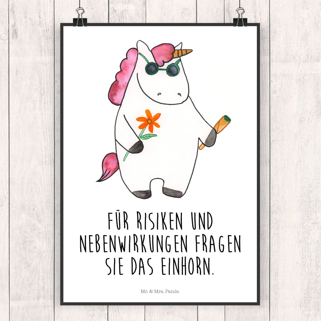 Poster Einhorn Woodstock Poster, Wandposter, Bild, Wanddeko, Küchenposter, Kinderposter, Wanddeko Bild, Raumdekoration, Wanddekoration, Handgemaltes Poster, Mr. & Mrs. Panda Poster, Designposter, Kunstdruck, Posterdruck, Einhorn, Einhörner, Einhorn Deko, Pegasus, Unicorn, Kiffen, Joint, Zigarette, Alkohol, Party, Spaß. lustig, witzig, Woodstock