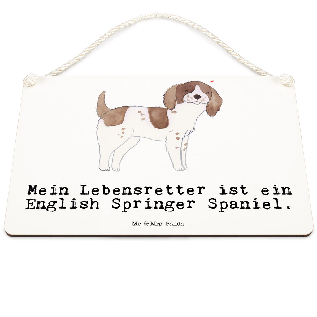 Deko Schild English Springer Spaniel Lebensretter Dekoschild, Deko Schild, Schild, Tür Schild, Türschild, Holzschild, Wandschild, Wanddeko, Hund, Hunderasse, Rassehund, Hundebesitzer, Geschenk, Tierfreund, Schenken, Welpe, English Springer Spaniel