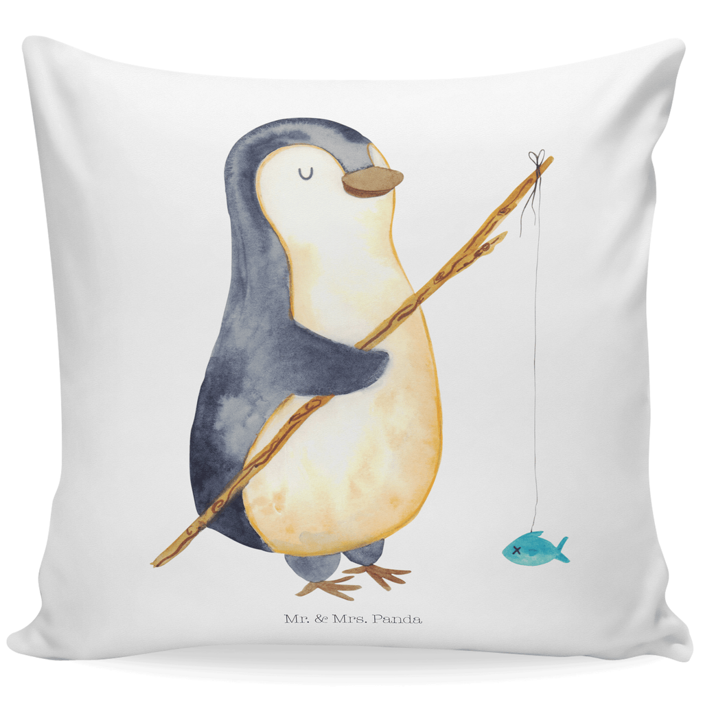 40x40 Kissen Pinguin Angler Kissenhülle, Kopfkissen, Sofakissen, Dekokissen, Motivkissen, Pinguin, Pinguine, Angeln, Angler, Tagträume, Hobby, Plan, Planer, Tagesplan, Neustart, Motivation, Geschenk, Freundinnen, Geschenkidee, Urlaub, Wochenende