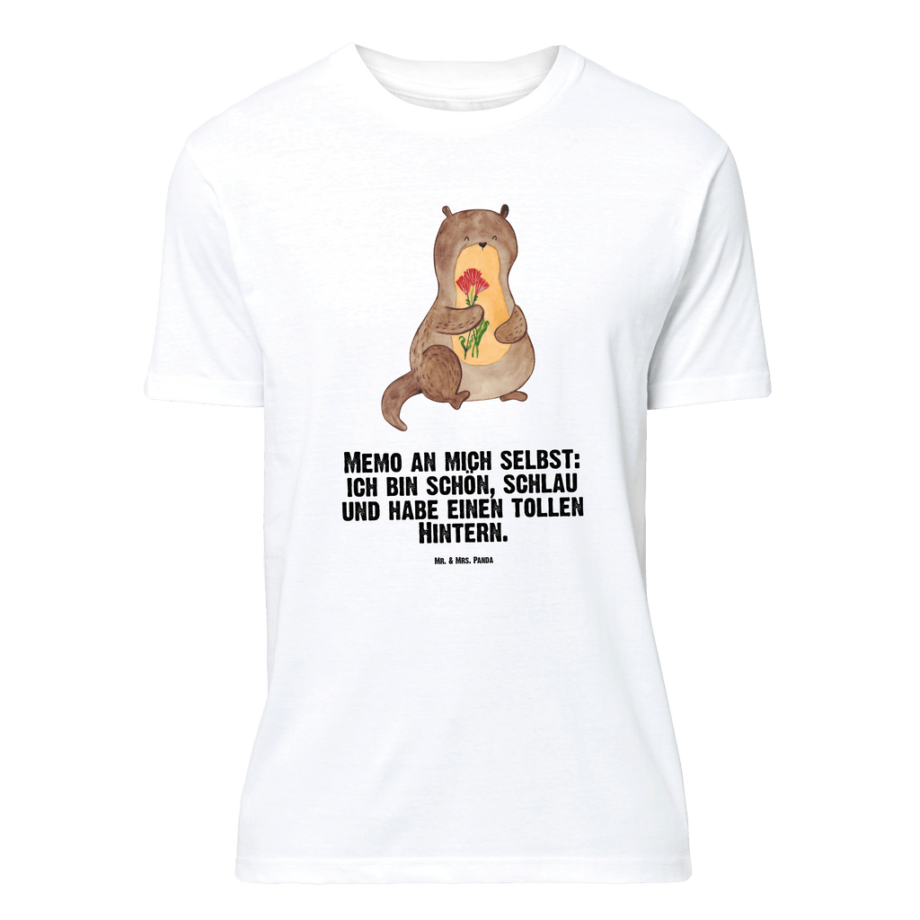 T-Shirt Standard Otter Blumenstrauß T-Shirt, Shirt, Tshirt, Lustiges T-Shirt, T-Shirt mit Spruch, Party, Junggesellenabschied, Jubiläum, Geburstag, Herrn, Damen, Männer, Frauen, Schlafshirt, Nachthemd, Sprüche, Otter, Fischotter, Seeotter, Otter Seeotter See Otter