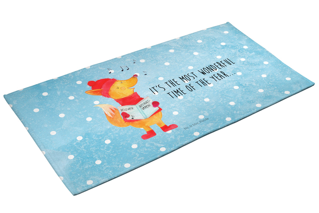 Handtuch Fuchs Sänger Gästetuch, Reisehandtuch, Sport Handtuch, Frottier, Kinder Handtuch, Winter, Weihnachten, Weihnachtsdeko, Nikolaus, Advent, Heiligabend, Wintermotiv, Fuchs, Füchse, Sänger, Geschenk Sänger, Singen, Weihnachtslieder