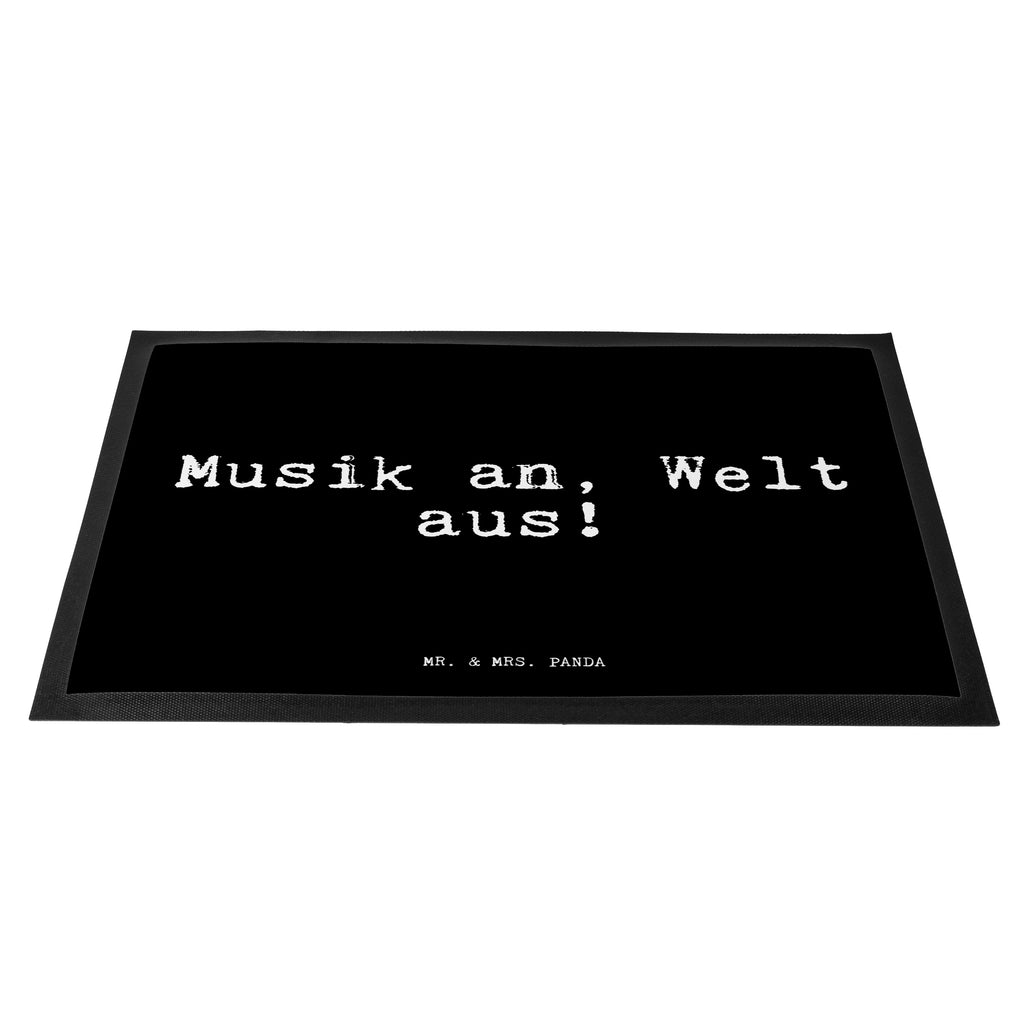 Fußmatte Fun Talk Musik an, Welt aus! Türvorleger, Schmutzmatte, Fußabtreter, Matte, Schmutzfänger, Fußabstreifer, Schmutzfangmatte, Türmatte, Motivfußmatte, Haustürmatte, Vorleger, Spruch, Sprüche, lustige Sprüche, Weisheiten, Zitate, Spruch Geschenke, Glizer Spruch Sprüche Weisheiten Zitate Lustig Weisheit Worte