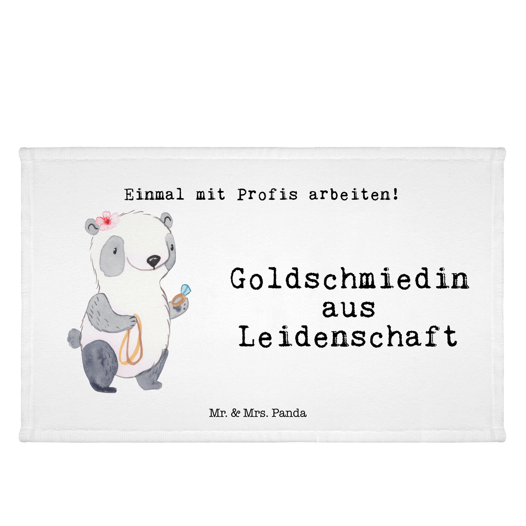 Handtuch Goldschmiedin aus Leidenschaft Gästetuch, Reisehandtuch, Sport Handtuch, Frottier, Kinder Handtuch, Beruf, Ausbildung, Jubiläum, Abschied, Rente, Kollege, Kollegin, Geschenk, Schenken, Arbeitskollege, Mitarbeiter, Firma, Danke, Dankeschön, Juwelierin, Goldschmiedin, Schmiedin, Schmuckwarenhändlerin, Schmuckgeschäft, Eröffnung